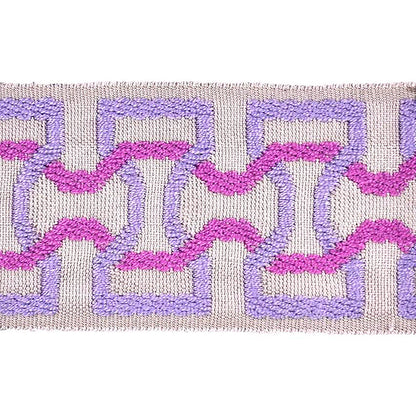 Elegance Collection - 2" width Braid (25 Yard Roll) - BR-7090-12/26 Lilac and Purple