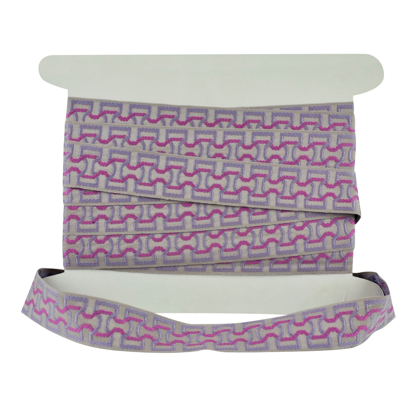 Elegance Collection - 2" width Braid (25 Yard Roll) - BR-7090-12/26 Lilac and Purple
