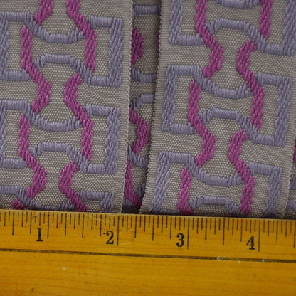 Elegance Collection - 2" width Braid (25 Yard Roll) - BR-7090-12/26 Lilac and Purple