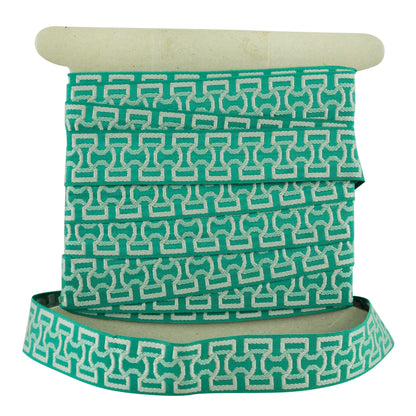 Elegance Collection - 2" width Braid (25 Yard Roll) - BR-7090-13/33 Turquoise and Mint