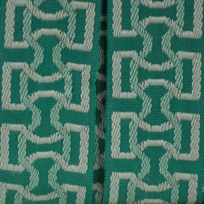Elegance Collection - 2" width Braid (25 Yard Roll) - BR-7090-13/33 Turquoise and Mint
