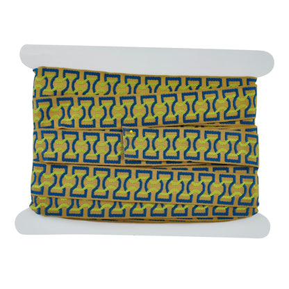 Elegance Collection - 2" width Braid (25 Yard Roll) - BR-7090-14/23 Mint and Teal