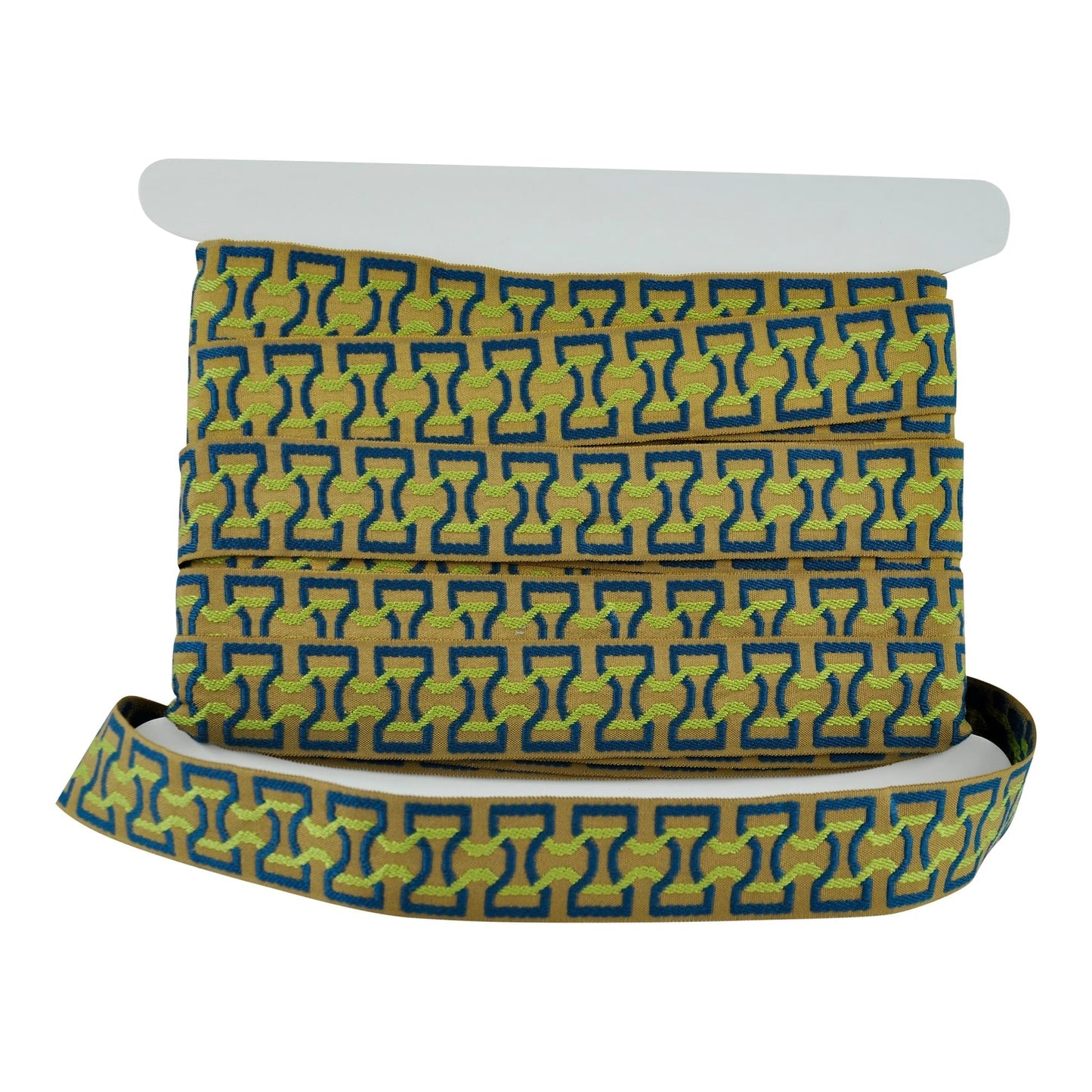 Elegance Collection - 2" width Braid (25 Yard Roll) - BR-7090-14/23 Mint and Teal