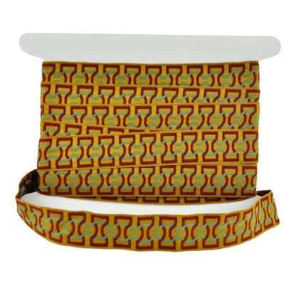 Elegance Collection - 2" width Braid (25 Yard Roll) - BR-7090-17/14 Wine and Gold