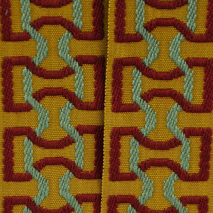 Elegance Collection - 2" width Braid (25 Yard Roll) - BR-7090-17/14 Wine and Gold