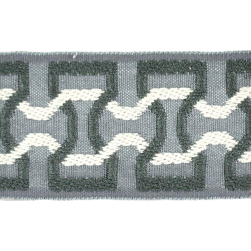 Elegance Collection - 2" width Braid (25 Yard Roll) - BR-7090-33/16 Turquoise and Sable