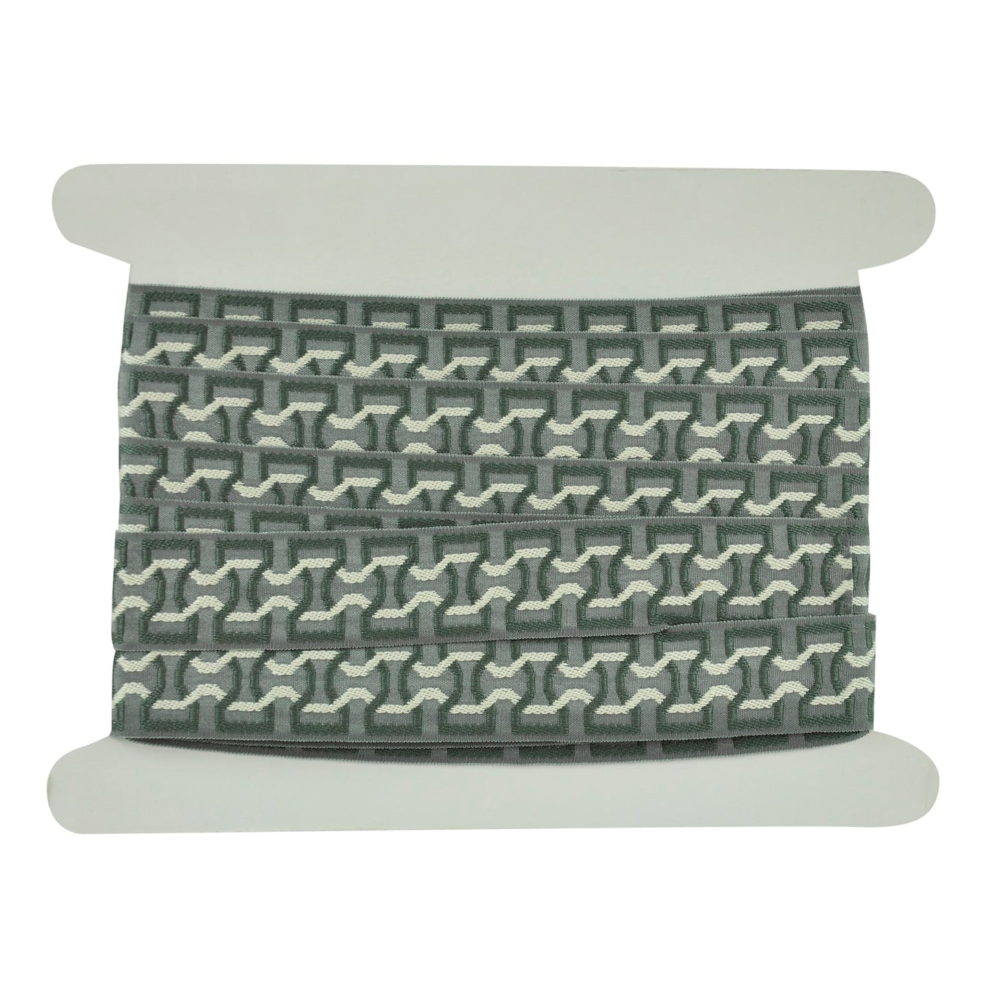 Elegance Collection - 2" width Braid (25 Yard Roll) - BR-7090-49/11 Grey and Gunmetal