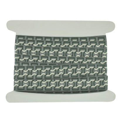 Elegance Collection - 2" width Braid (25 Yard Roll) - BR-7090-49/11 Grey and Gunmetal
