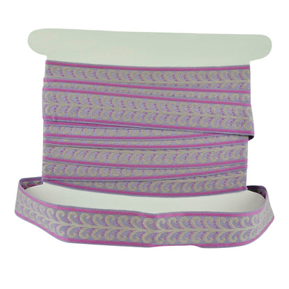 Elegance Collection - 2" width Braid (25 Yard Roll) - BR-7091-12/26 Lilac and Purple