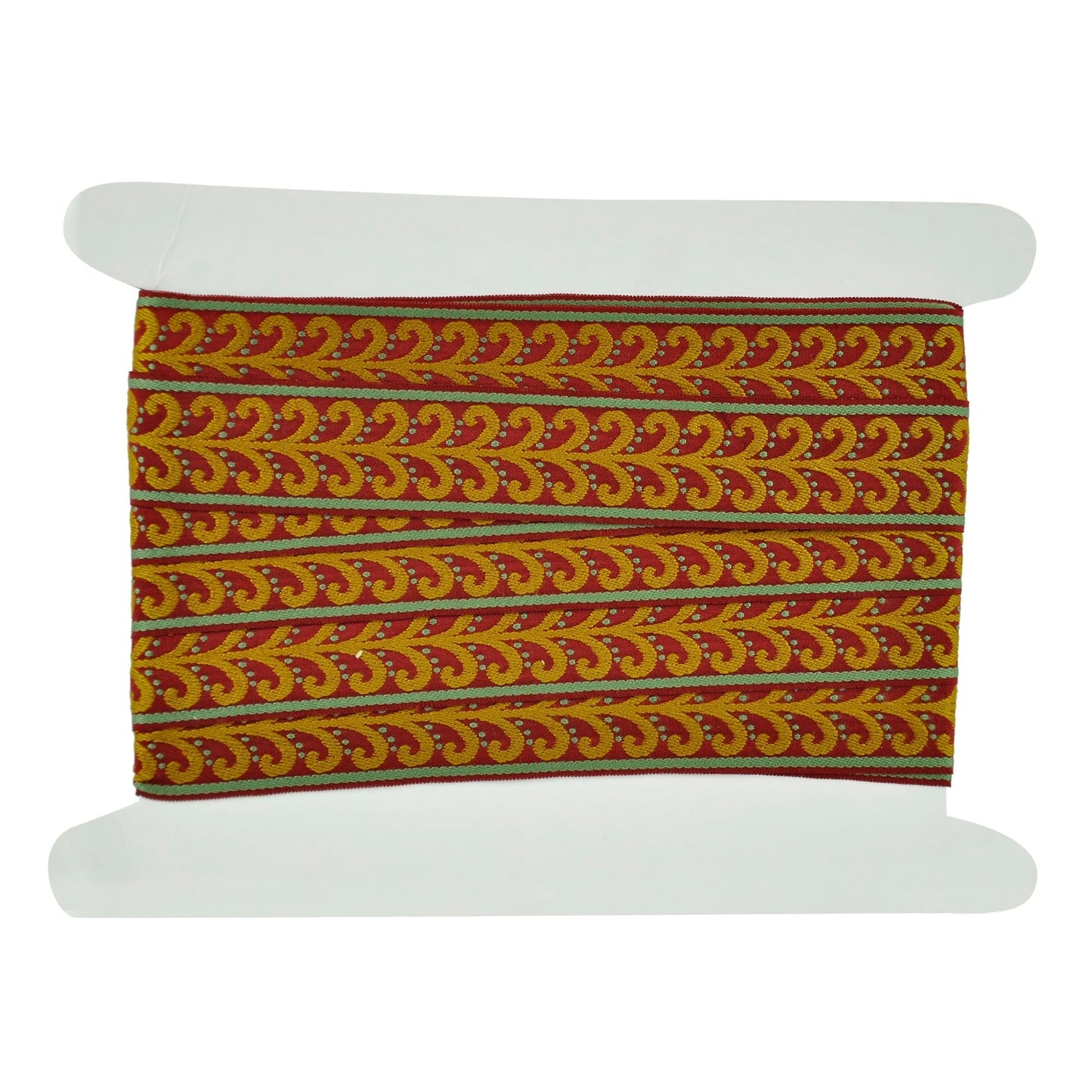 Elegance Collection - 2" width Braid (25 Yard Roll) - BR-7091-17/14 Wine and Gold