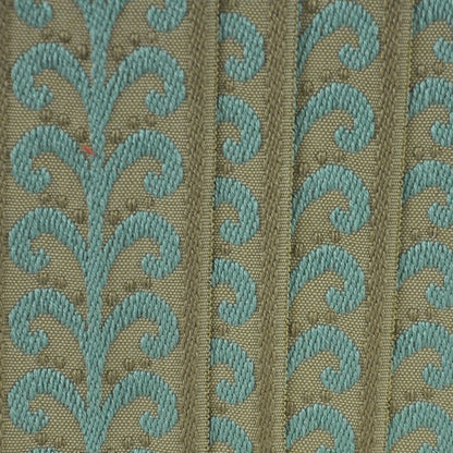 Elegance Collection - 2" width Braid (25 Yard Roll) - BR-7091-33/16 Turquoise and Sable