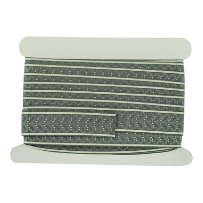 Elegance Collection - 2" width Braid (25 Yard Roll) - BR-7091-49/11 Grey and Gunmetal