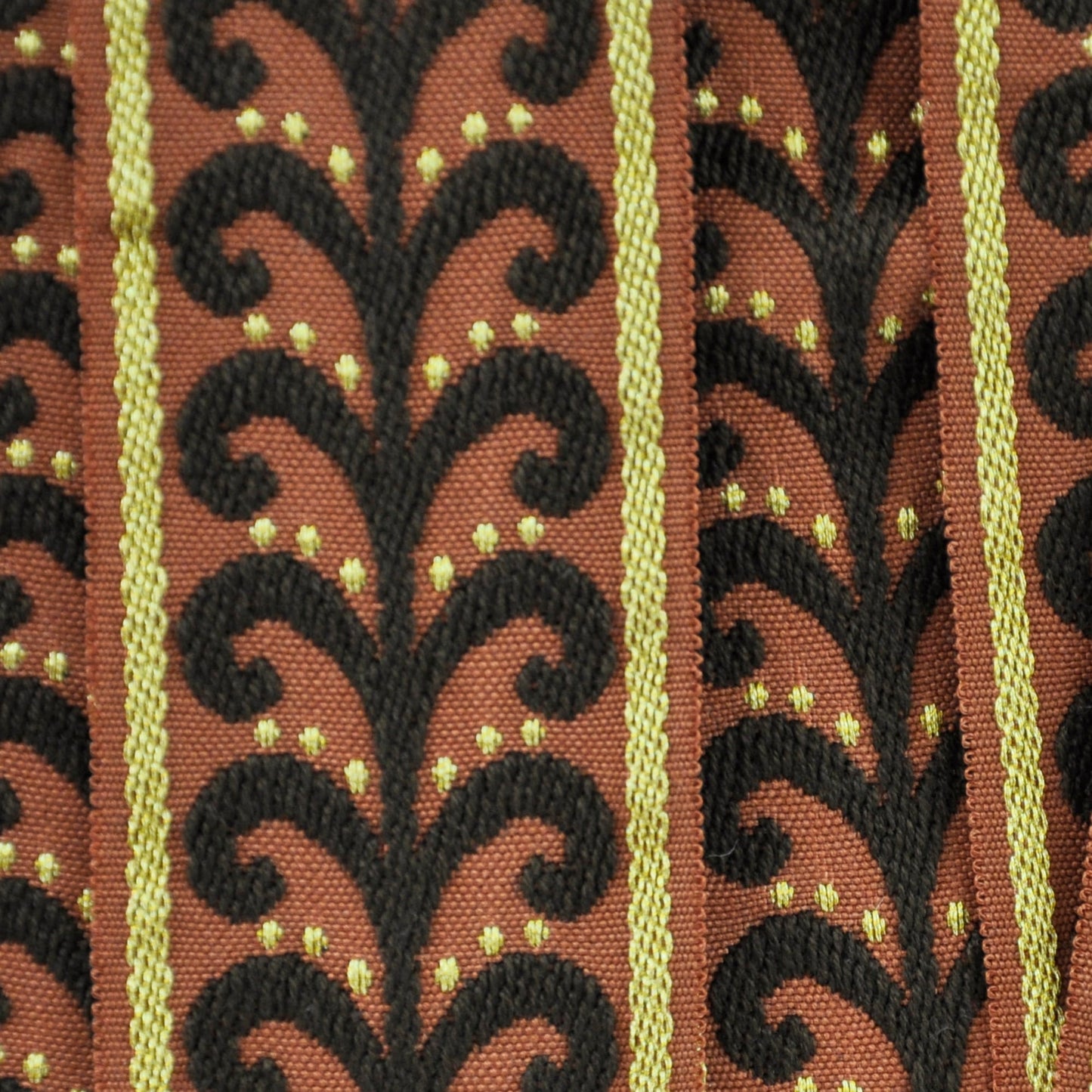 Elegance Collection - 2" width Braid (25 Yard Roll) - BR-7091-66/10 Rust and Brown