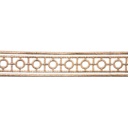 Embroidered Decorative Woven Trim Tape - 1/4" Width (23-30 Yard Roll) - BR-7338-16 Sable