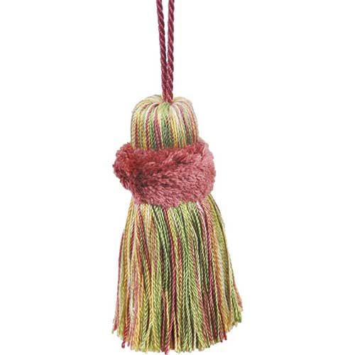 Fairville - 3" Long PILLOW TASSEL (6pcs Per Order) - BT-5006-08/63  Dusty Rose and Moss Green