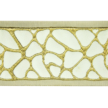 Faux Leather Decorative Trim Tape - 3" Width (23-30 Yard Roll) - BR-7528-27/11 Giraffe Print