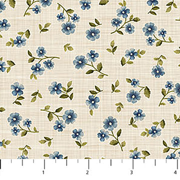 Floral Spot Cream Multi Farmhouse 28606-11 Cotton 44"/45" Fabric Per Yard
