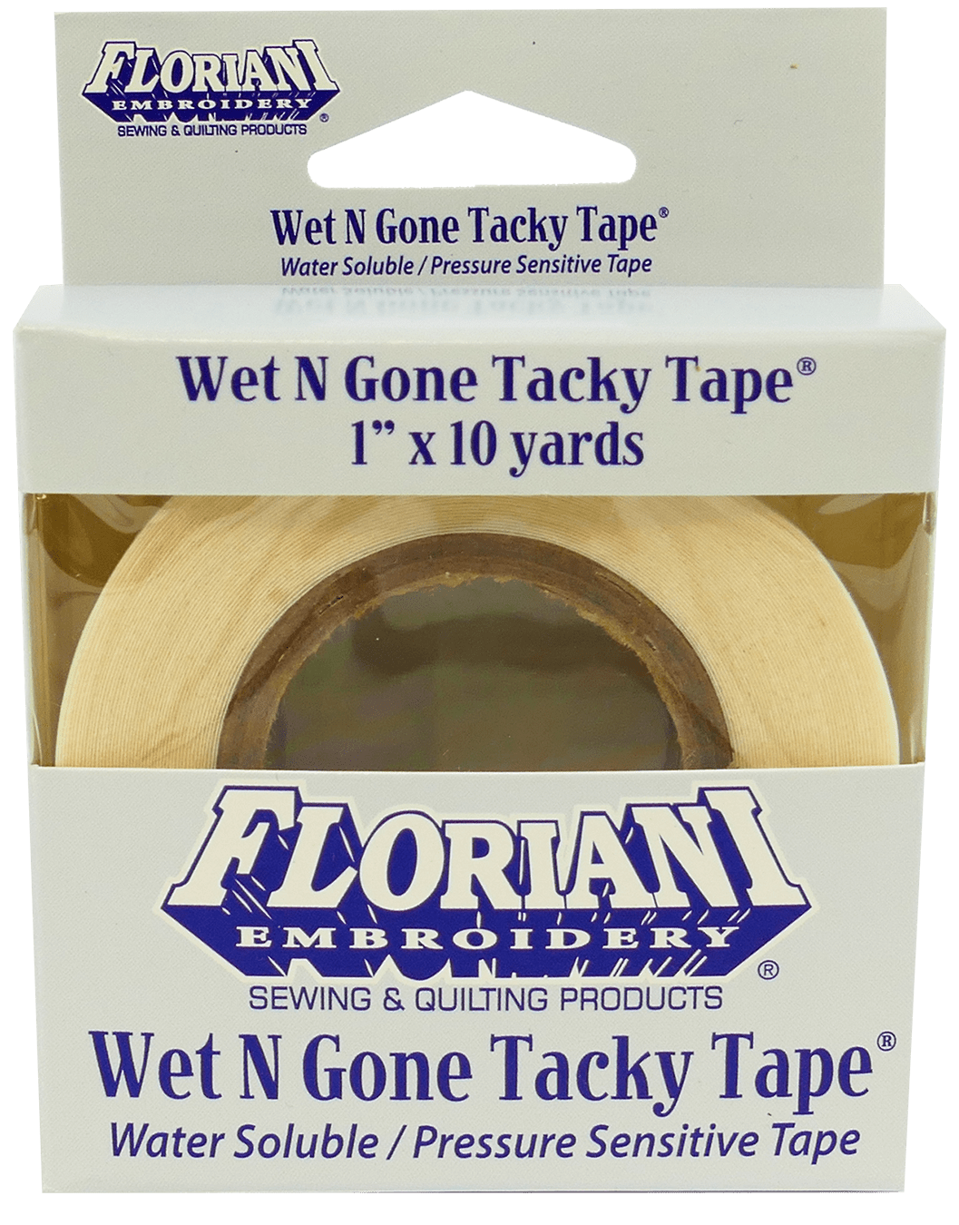 Floriani Wet N Gone Tacky  1" x 10 yds Tape Size