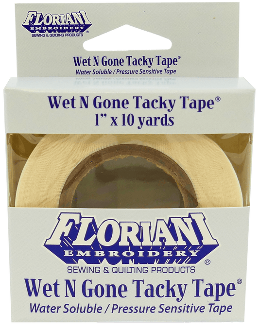 Floriani Wet N Gone Tacky  1" x 10 yds Tape Size