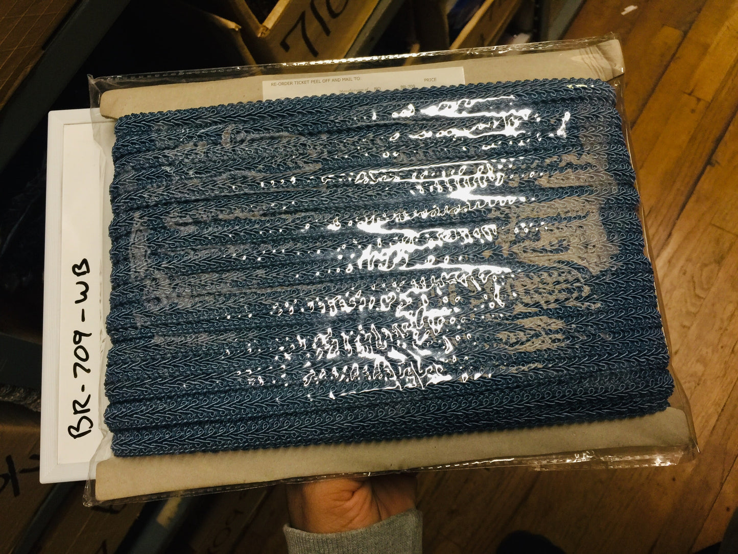 French Gimp - 1/2" Width (50 Yard Roll) - BR-709-WB Williamsburg Blue