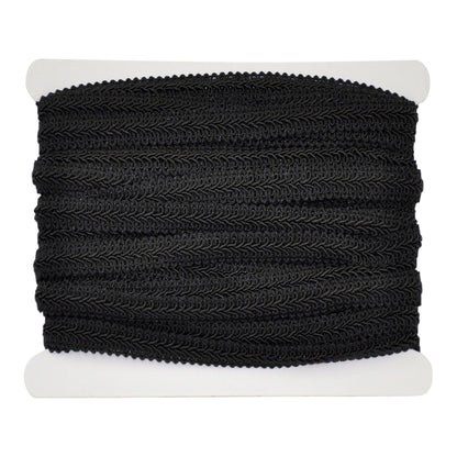 Gimp Collection - 1/2" width (25 Yard Roll) - BR-708-02 Black