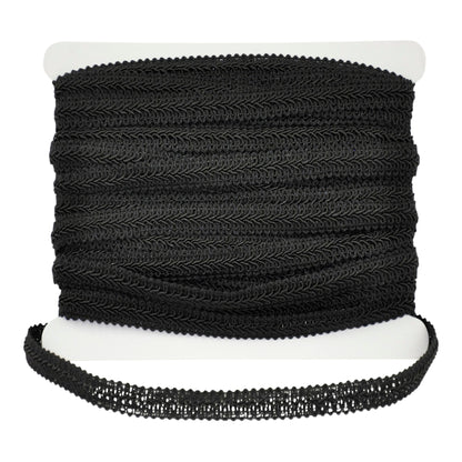 Gimp Collection - 1/2" width (25 Yard Roll) - BR-708-02 Black