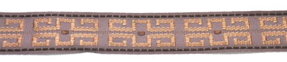 Godiva Collection - 1 1/2" width KEY PATTERN BRAID (25 Yard Roll) - BR-7096-21/38 Lilac and Toffee