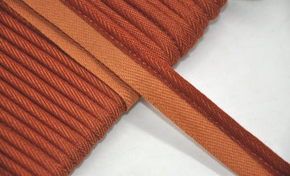 Godiva Collection - 1/4" Width PIPING CORD with LIP (50 Yard Roll) - BC-10098-18/16 Sable and Rust