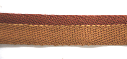 Godiva Collection - 1/4" Width PIPING CORD with LIP (50 Yard Roll) - BC-10098-88/61 Dark Brick and Mocha