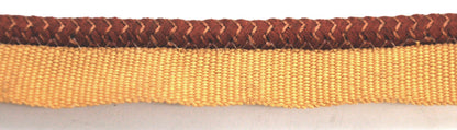 Godiva Collection - 1/4" Width PIPING CORD with LIP (50 Yard Roll) - BC-10099-18/16 Sable and Rust