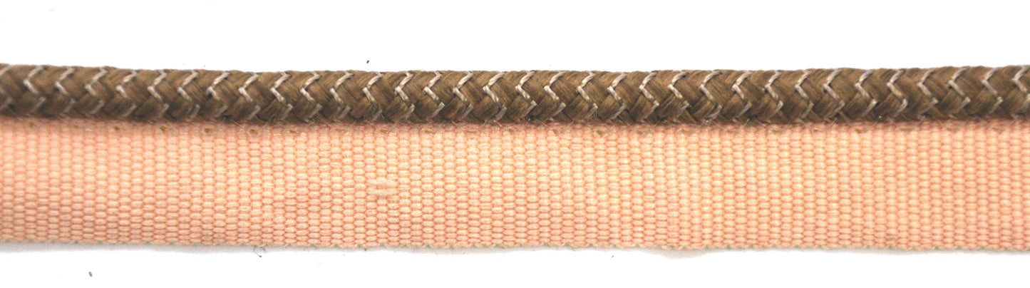 Godiva Collection - 1/4" Width PIPING CORD with LIP (50 Yard Roll) - BC-10099-82/28 Taupe and Beige