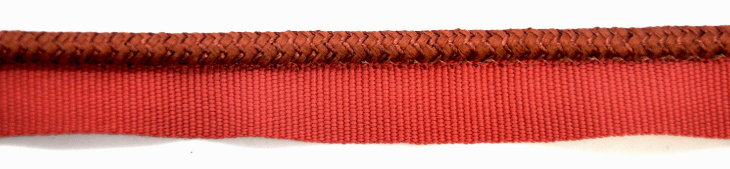 Godiva Collection - 1/4" Width PIPING CORD with LIP (50 Yard Roll) - BC-10099-88/61 Dark Brick and Mocha