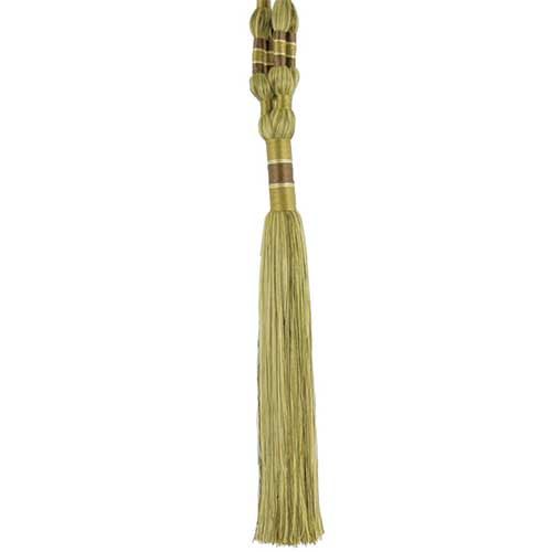 Godiva Collection - 12" length SINGLE TIEBACK - BT-6099-63/61 Moss Green and Mocha