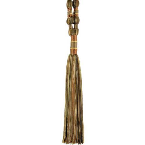 Godiva Collection - 12" length SINGLE TIEBACK - BT-6099-88/61 Dark Brick and Mocha