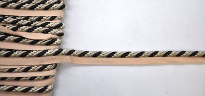 Godiva Collection - 3/8" Width CORD with LIP (50 Yard Roll) - BC-10097-28/66 Beige and Chocolate