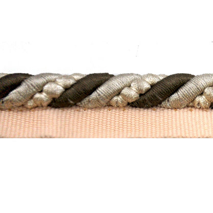 Godiva Collection - 3/8" Width CORD with LIP (50 Yard Roll) - BC-10097-82/28 Taupe and Beige