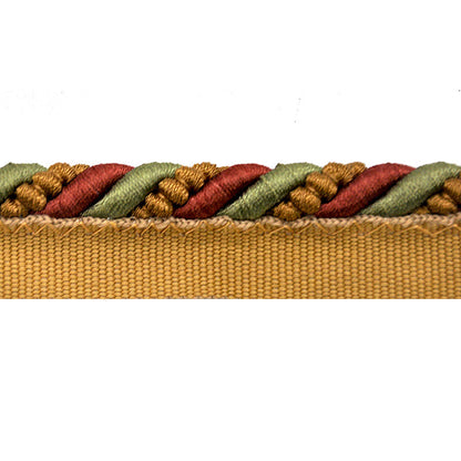 Godiva Collection - 3/8" Width CORD with LIP (50 Yard Roll) - BC-10097-88/61 Dark Brick and Mocha