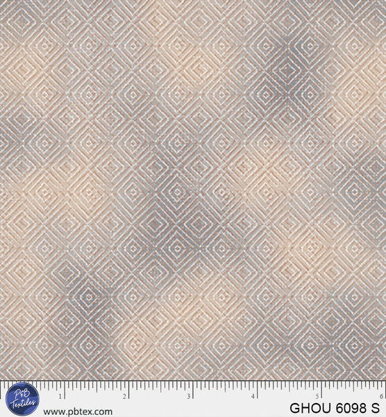 Golden Hour Sand Diamonds Cotton 44/45" Fabric Per Yard