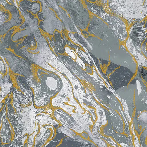 Gray Marbled Earth Cotton 44”/45" Fabric Per Yard