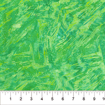Green Brushstroke Celebration Cotton 44/45 Fabric Per Yard