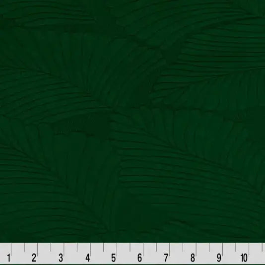 Green Evergreen Cuddle 3 Extra Wide Tropic Burnout Fabric - ( 7/8 Yard Pack)