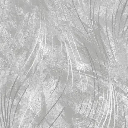 Grey Go With The Flow Cotton Wideback Fabric per yard