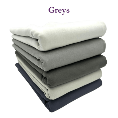 Supreme Solids - One Yard Bundle - 5 pack (Greys)