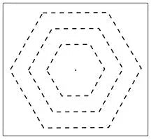 1952 Hexagon Stencil
