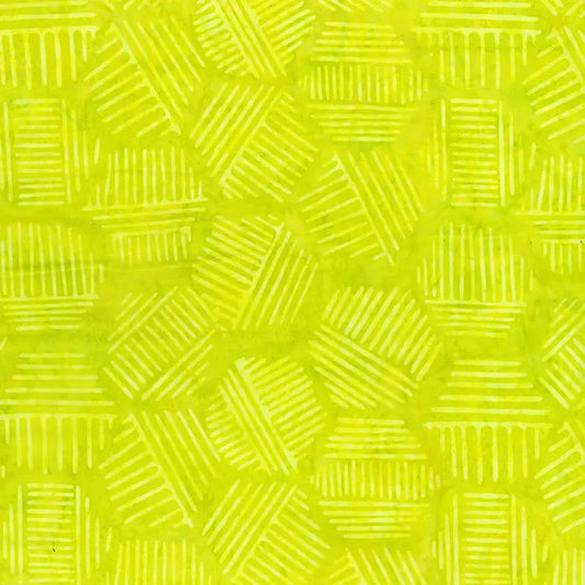 Hexies Citrus Green 81700-72 Cotton 44"/45" Fabric Per Yard