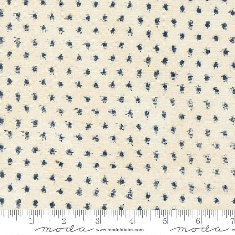 Indigo Blooming Sand Midnight Dots 44"/45" Fabric Per Yard