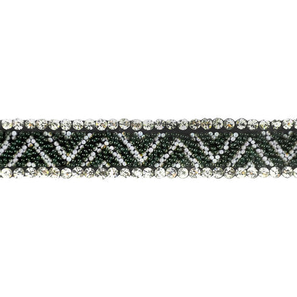 Iron-On Rhinestone Trim - 3/8" Width (5 Yard Roll) - BRSY-23
