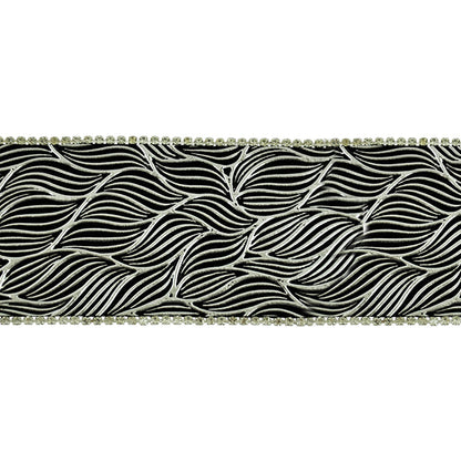 Iron-On Vinyl Rhinestone Trim - 1 7/8" Width (10 YDS)-BVR-705-11