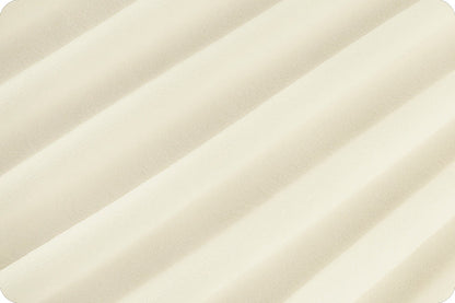 Ivory Cuddle 3 58/60" Solid Minky Fabric Per Yard