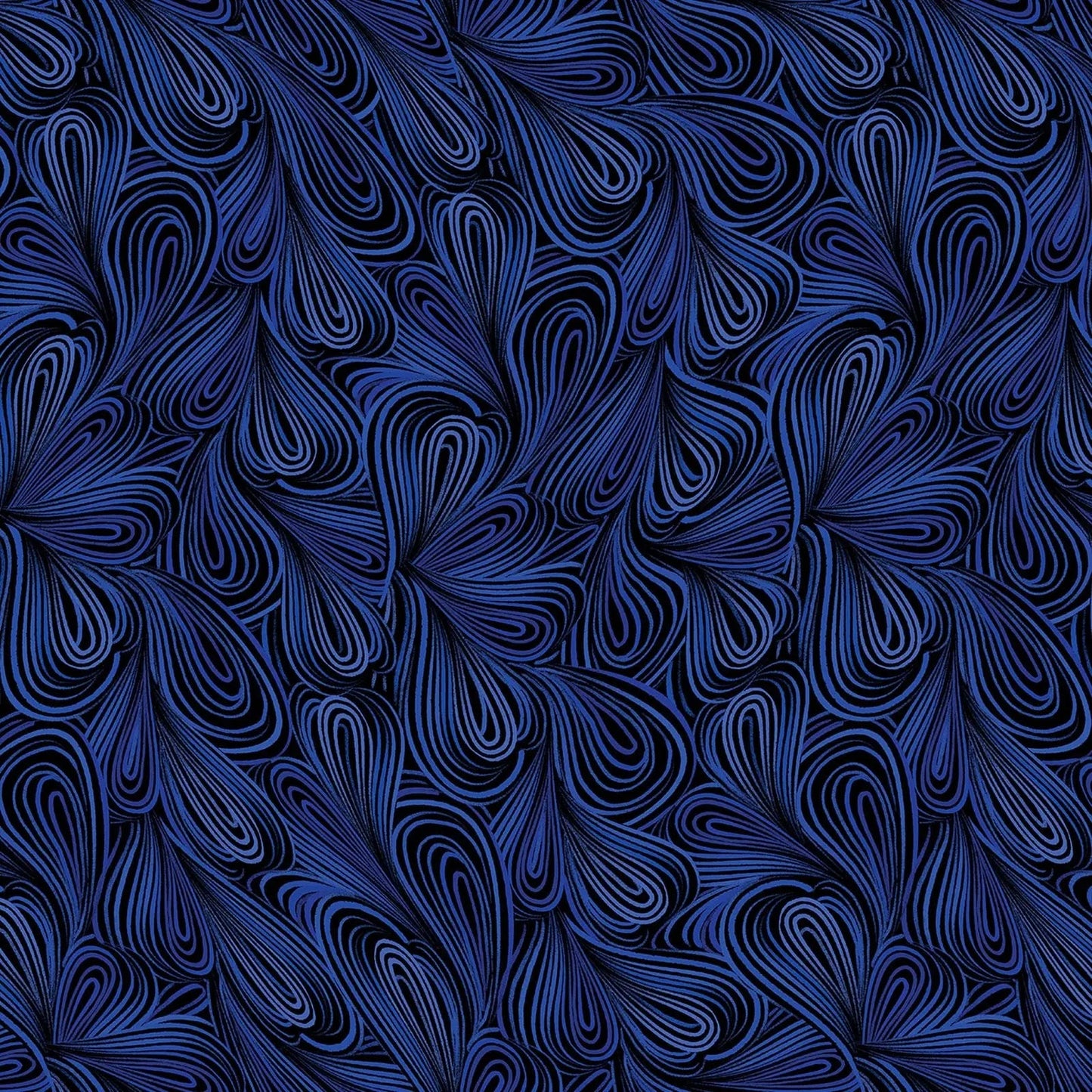 Blue Navy Color Flow Cotton Wideback Fabric Per Yard